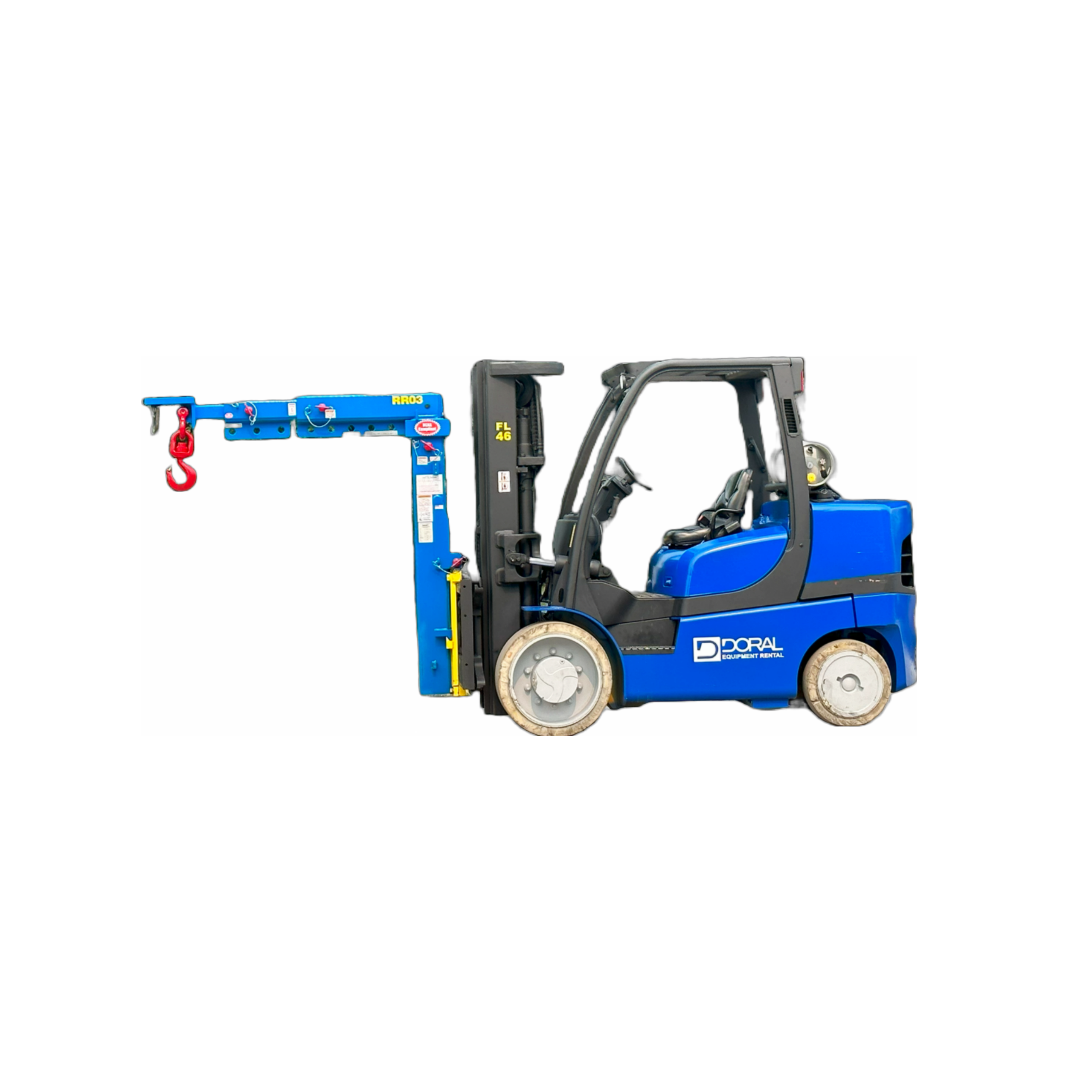 RigReady Boom Attachment on Forklift